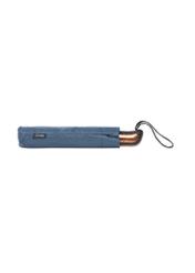 Granatowy parasol męski PARSM-0030-7D(W26), widok złożonego produktu na białym tle.