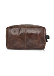 Brązowa skórzana kosmetyczka męska TORMS-0106B-79(Z24)-04