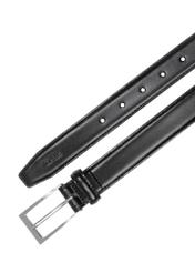 Czarny skórzany pasek męski PASMS-0244-99(Z26)