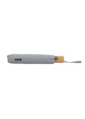 Składany parasol damski w kolorze szarym PARSD-0034-12(W24)-02