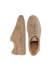 Skórzane buty męskie w kolorze chłodnego beżu BUTYM-0503A-1K(W26)