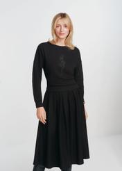 Bluza damska z haftowanym logo BLZDT-0095-99(W24)-01