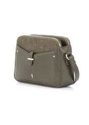 Mała torebka damska khaki TOREC-0830B-55(Z25), widok produktu skosem na białym tle.