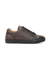 Skórzane brązowe buty męskie BUTYM-0519-09(Z25)