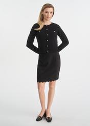 Czarna spódnica mini SPCDT-0101-99(W25)-02