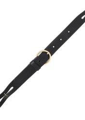 Czarny skórzany pasek damski PASDS-0342-99(W26)