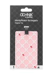Identyfikator do bagażu AW-012-0007-34(W25), widok produktu z przodu na białym tle.