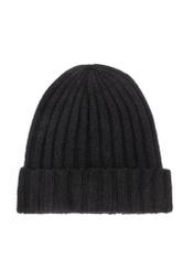 Czarna wełniana czapka męska CZAMT-0033-99(Z26)