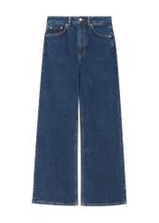 Granatowe jeansowe spodnie damskie JEADT-0013-7E(Z26)