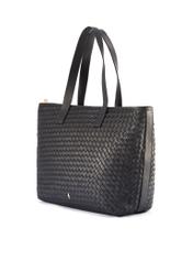 Skórzana czarna torebka shopper damska TORES-1107-99(W25)-02