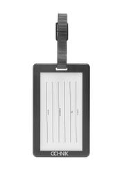 Identyfikator do bagażu AW-012-0009-61(W25), widok produktu z tyłu na białym tle.