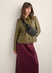 Czarna nerka damska croco TOREC-1338-9G(Z26)