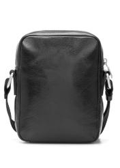 Czarna skórzana torba męska TORMS-0505-99(W26), widok produktu z tyłu na białym tle.