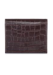 Mały brązowy portfel damski croco PORES-0846-89(W23)-03