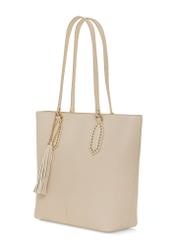 Kremowa damska torebka shopper TOREC-0905A-12(W25)-02