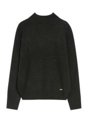Czarny klasyczny sweter damski SWEDT-0186A-99(Z25)