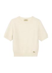 Wełniany sweter damski SWEDT-0256-12(Z25), widok produktu z przodu na białym tle.