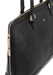 Czarna elegancka skórzana torba damska TORES-1094-99(W25)-06