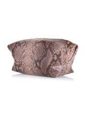 Czarna skórzana kosmetyczka damska croco PORES-0843-31(W23)-02