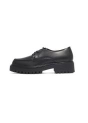 Czarne skórzane buty damskie BUTYD-1310-99(Z26), widok produktu z boku na białym tle.