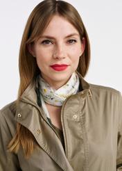 Oliwkowa kurtka parka damska KURDT-0559-57(W25)-03