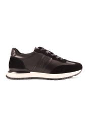 Czarne sportowe buty męskie BUTYM-0510-99(Z25) - widok produktu z boku na białym tle. 