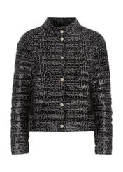 Pikowana kurtka damska z monogramem KURDT-0434-98(W23)-05