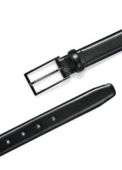 Czarny skórzany pasek męski PASMS-0256-99(Z24)-05