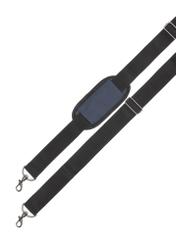 Granatowa duża kosmetyczka WALNY-0045-7D-14(W26), widok paska produktu na białym tle.