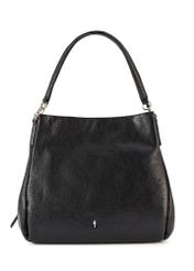 Czarna skórzana damska torebka shopper TORES-0636D-99(W26)