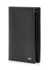 Czarny skórzany portfel męski PORMS-0406A-99(Z24)-02