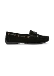 Czarne mokasyny damskie BUTYD-1053A-99(W25)-01