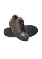 Skórzane brązowe buty męskie BUTYM-0519-09(Z25)