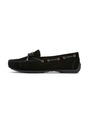 Czarne mokasyny damskie BUTYD-1053A-99(W25)-03