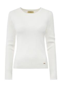 Prążkowany longsleeve damski LSLDT-0028-12(W26)