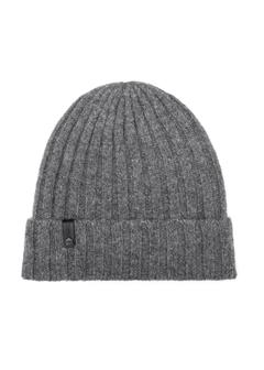 Szara wełniana czapka męska CZAMT-0033-91(Z25)