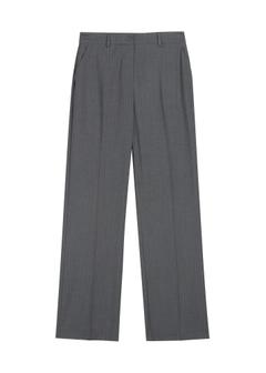 Szare spodnie damskie w kant SPODT-0125-9D(Z26)