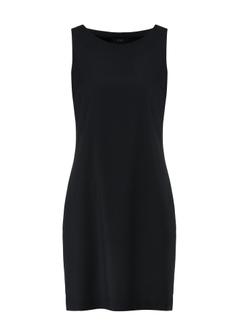 Czarna sukienka damska przed kolano SUKDT-0215-99(W25)