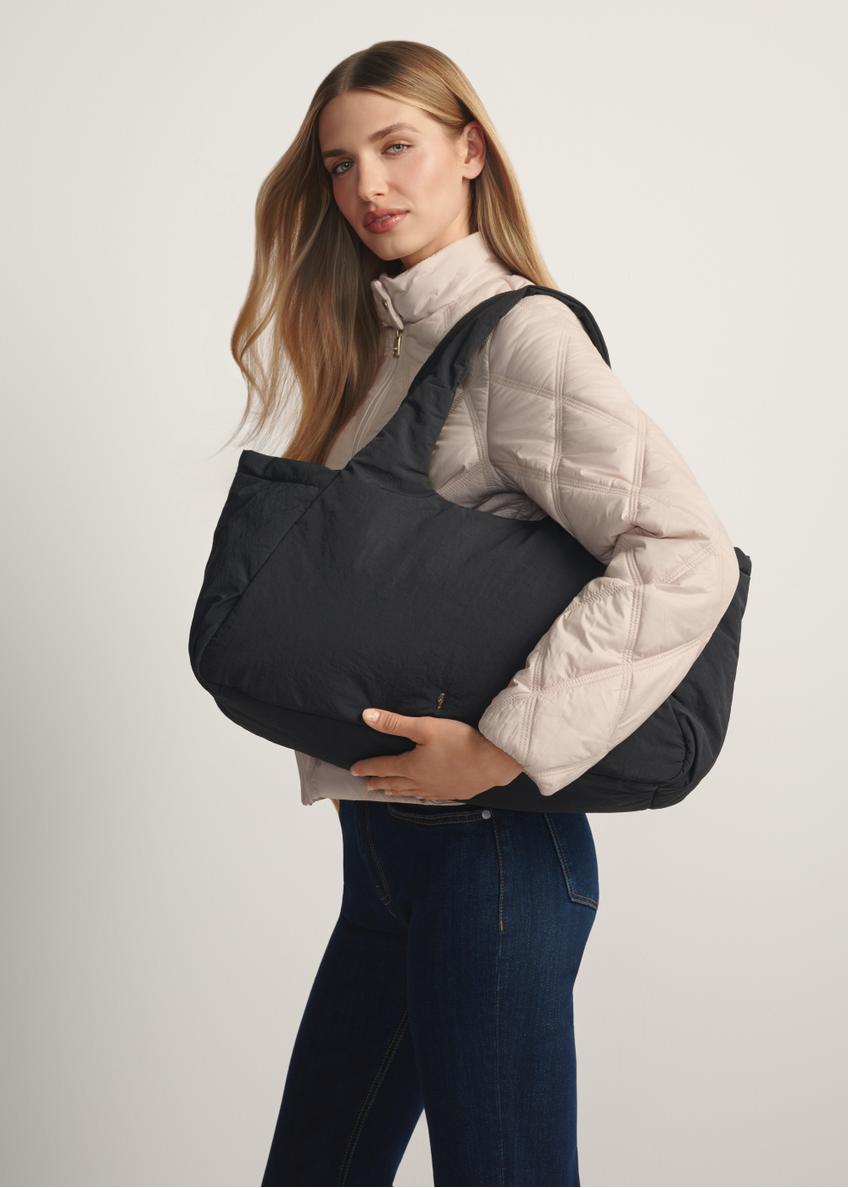 Czarna torebka shopper damska TOREN-0336-99(W26)