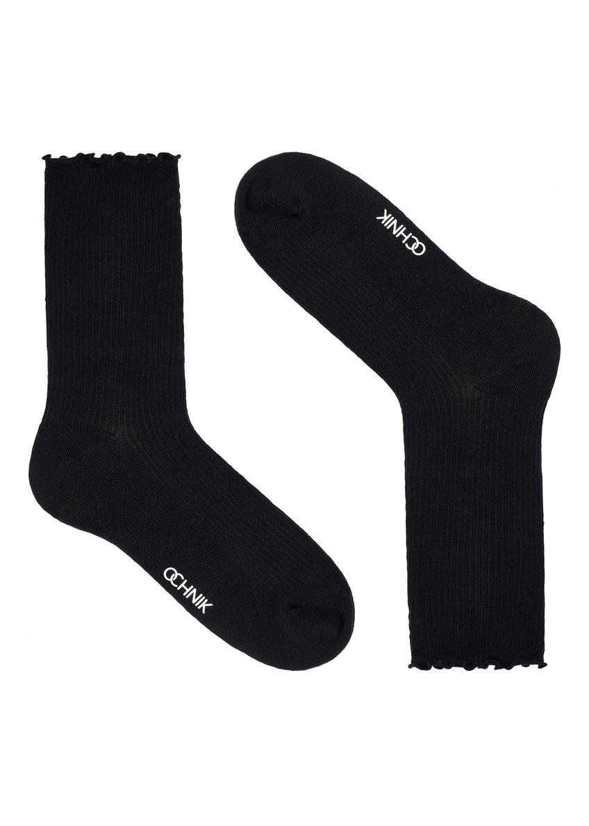 Dwupak skarpet damskich w kolorze czarnym ZESDT-0037-99(Z25)