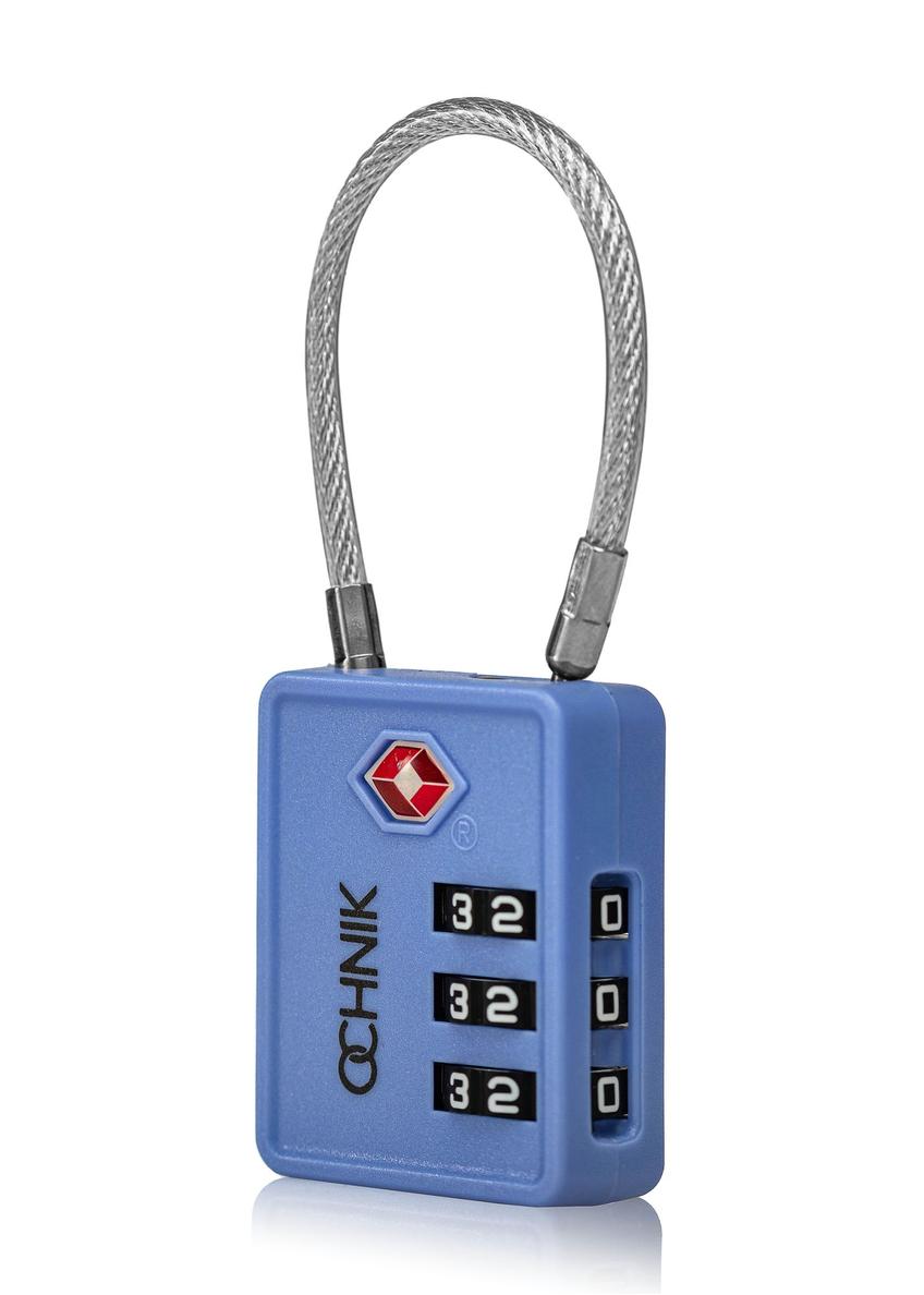 Niebieska kłódka do bagażu AW-005-0014-61(W24)