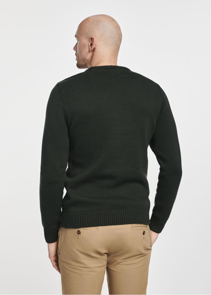 Zielony sweter męski bawełniany SWEMT-0147-54(Z24)