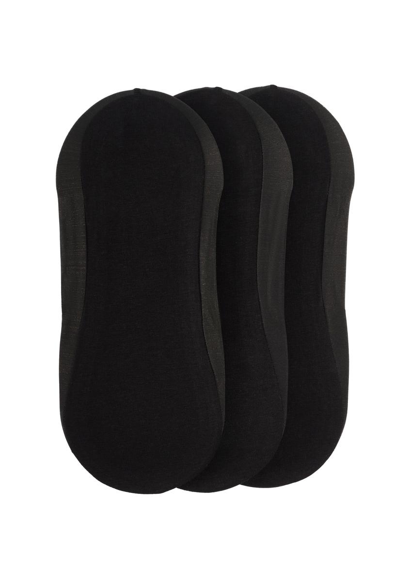 Trójpak czarnych stopek damskich ZESDT-0032-99(W26)