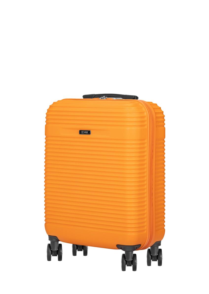 Walizka mała na kółkach WALAB-0040-3A-19(W26), widok produktu skosem na białym tle.