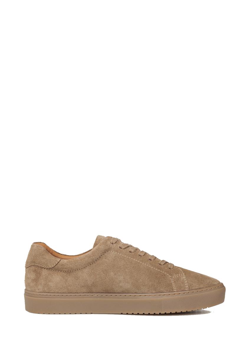 Skórzane buty męskie w kolorze chłodnego beżu BUTYM-0503A-1K(W26)