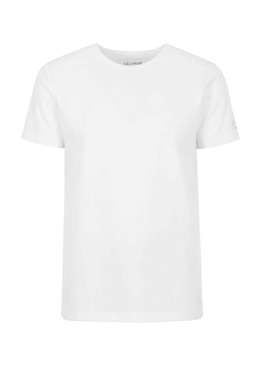 Trójpak białych T-shirtów męskich basic ZESMT-0040-11(KS)
