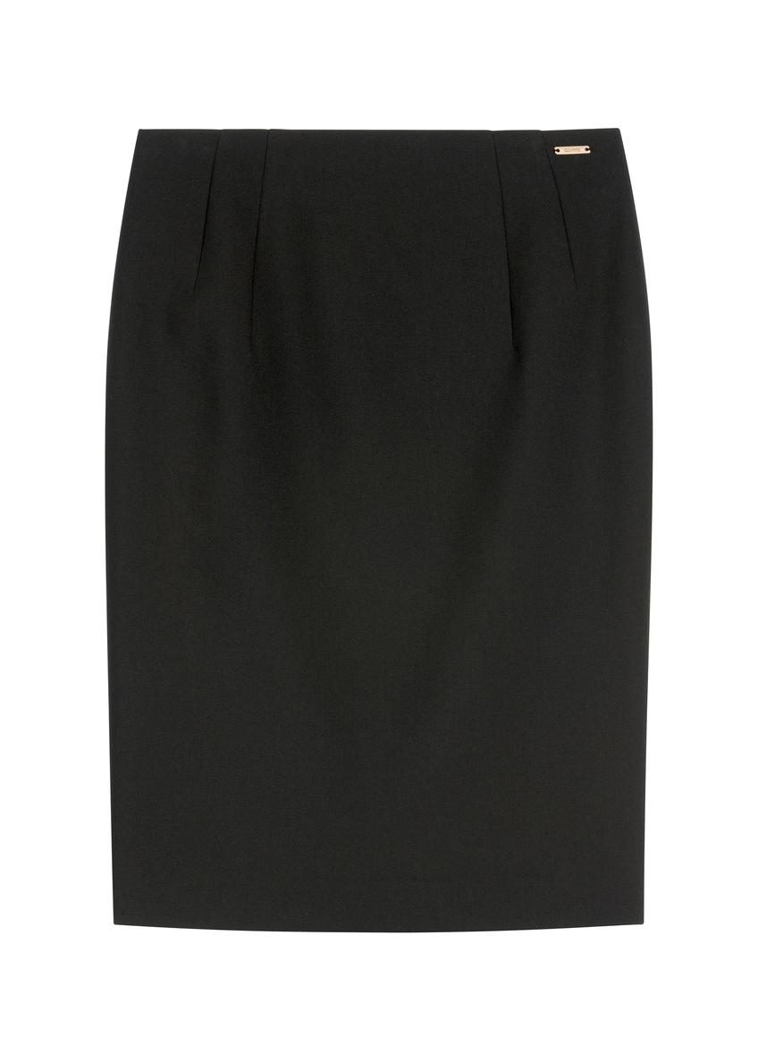 Klasyczna czarna ołówkowa spódnica SPCDT-0088-99(W26)