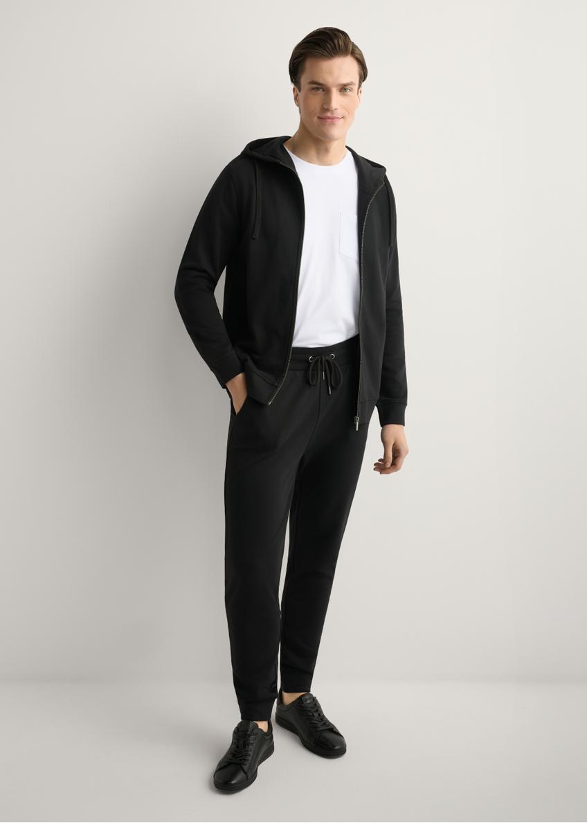 Czarna bluza męska z suwakiem BLZMT-0078-99(W26)