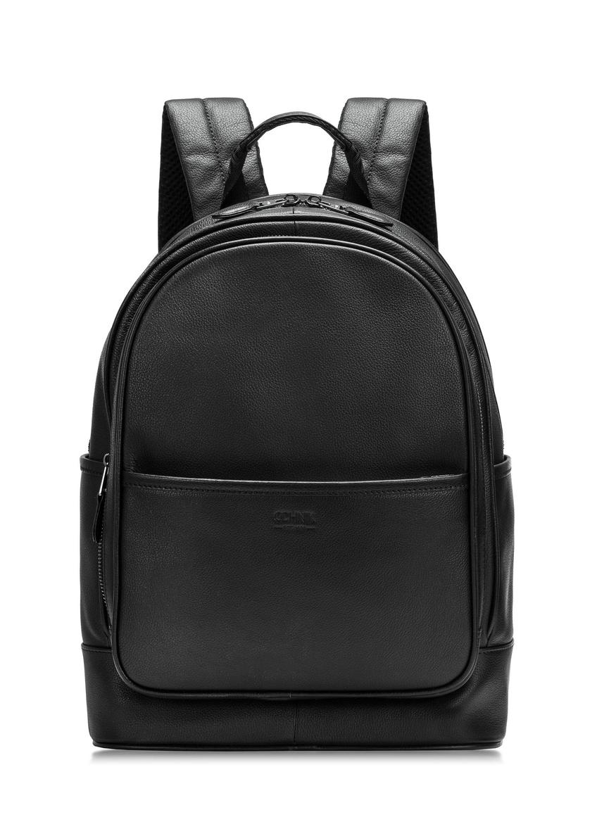 Czarny skórzany plecak męski PLCMS-0017R-99(W25)