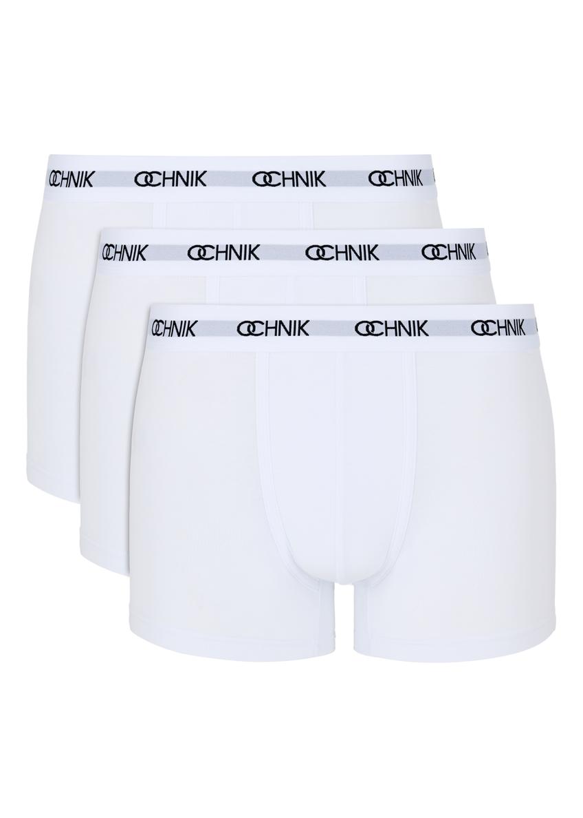 Trójpak białych bokserek męskich ZESMB-0001-11(W24)-01